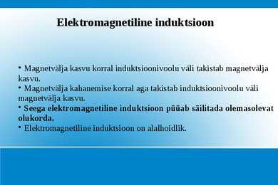 Lenzi reegel - Elektromagnetiline induktsioon #2