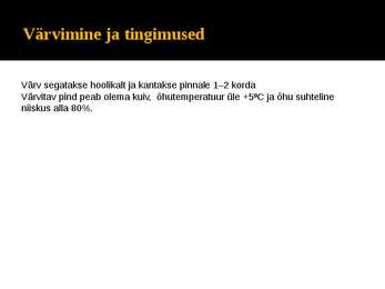 Sisevärvid #4