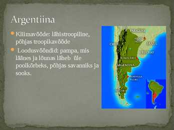 Argentiina ja Brasiilia põllumajandus #2