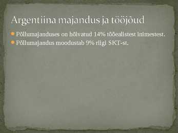 Argentiina ja Brasiilia põllumajandus #7