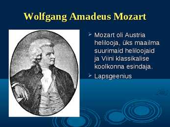 Wolfgang Amadeus Mozart - slideshow eluloost #2