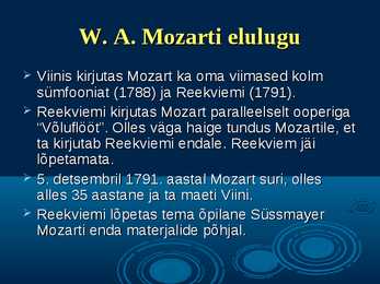 Wolfgang Amadeus Mozart - slideshow eluloost #12
