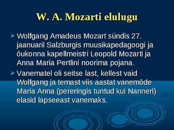 Wolfgang Amadeus Mozart - slideshow eluloost #4