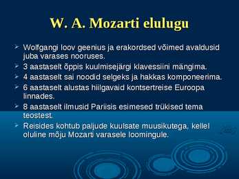 Wolfgang Amadeus Mozart - slideshow eluloost #6