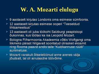 Wolfgang Amadeus Mozart - slideshow eluloost #7