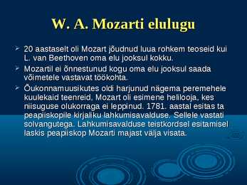 Wolfgang Amadeus Mozart - slideshow eluloost #8