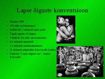 ÜRO - Lapse õiguste Konventsioon #2