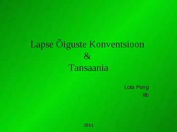 ÜRO - Lapse õiguste Konventsioon