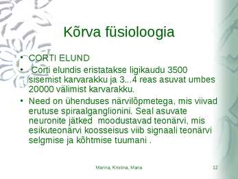 Kõrvahaiguste uurimismeetodid #12