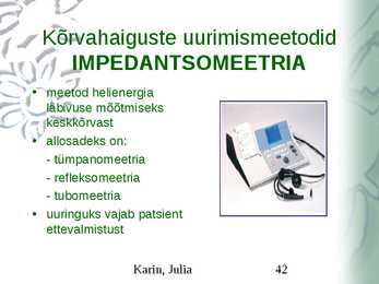 Kõrvahaiguste uurimismeetodid #42