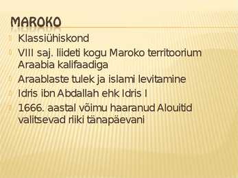 Maroko ja Ida-Aafirka powerpoint #4