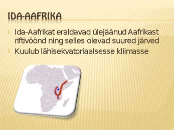 Maroko ja Ida-Aafirka powerpoint #8
