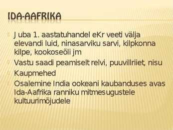 Maroko ja Ida-Aafirka powerpoint #9