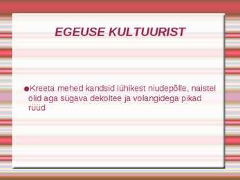 EGEUSE KULTUUR JA KUNST #13
