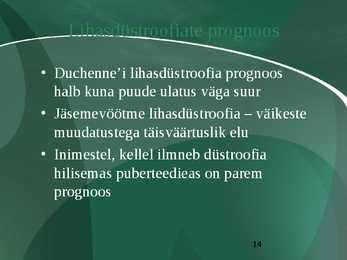 Lihasdüstroofiad #14