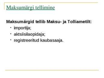 Tubakaaktsiis #12