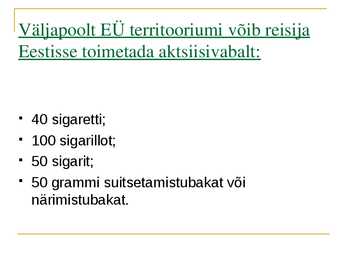 Tubakaaktsiis #5
