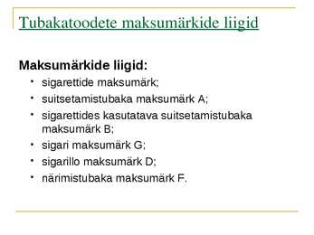 Tubakaaktsiis #10