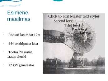 Tuuleenergia Eestis ja maailmas #4