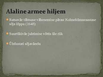 Palgaline ja alaline armee #11