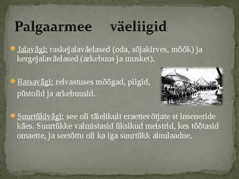 Palgaline ja alaline armee #5