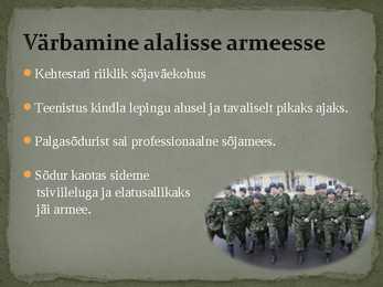 Palgaline ja alaline armee #7