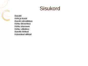 Barokk-kirik #2