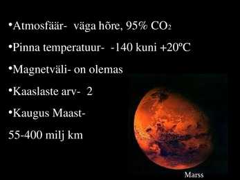 Marssi suurus-tihedus #7