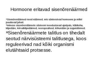 Hormoonid slideshow #5