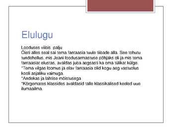 Jean Sibeliuse elulugu #3
