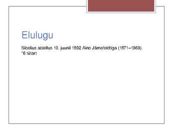 Jean Sibeliuse elulugu #10
