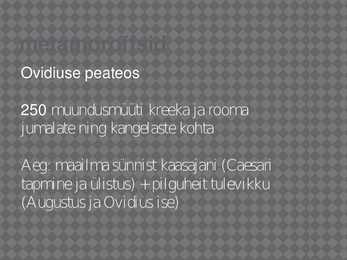 Metamorfoosid powerpoint #3