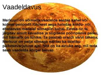 Merkuuri lühitutvustus #4