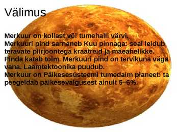 Merkuuri lühitutvustus #5
