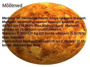 Merkuuri lühitutvustus #9