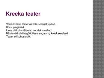 Kreeka lüürika ja teater #9