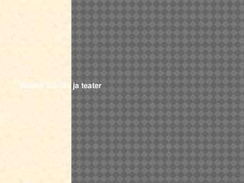 Kreeka lüürika ja teater