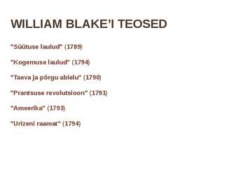 William Blake #11
