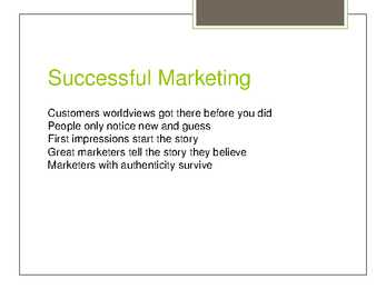 All Marketers are Liars-presentatsioon #7