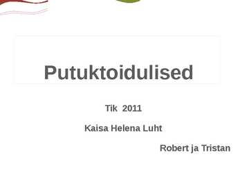 Putuktoiduliste powerpoint