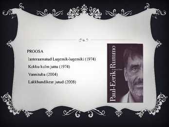 Paul-Eerik Rummo eluloo slideshow #8