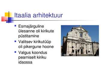 Arhitektuur Itaalias 17-18 saj #2