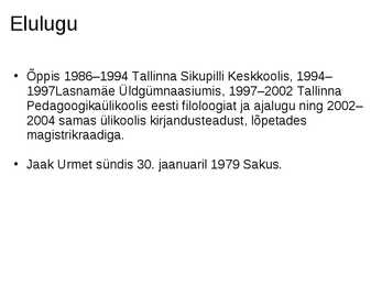 Jaak Urmet pseudonüümiga Wimberg #2