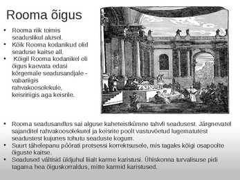 Ajaloo presentatsioon-RIIK ÕIGUS ARMEE-Rooma #17