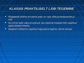 Õpimapp - doseerimine-põrandate ja akende puhastamine #6