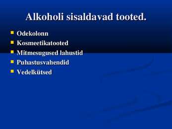 Alkoholid ja lihtalkoholid #14