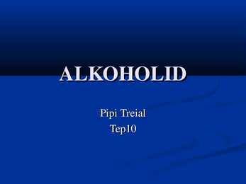 Alkoholid ja lihtalkoholid