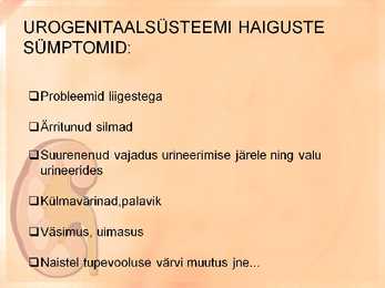 Naise ja mehe urogenitaalsüsteemi uurimine slideshow #3