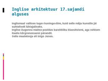 Inglise kunst 17 -18-sajandil #2