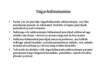 Puuviljad - kasulikud viljad #11